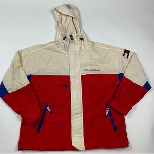 Vintage 90s Tommy Hilfiger Full Zip Light Jacket Hoodie